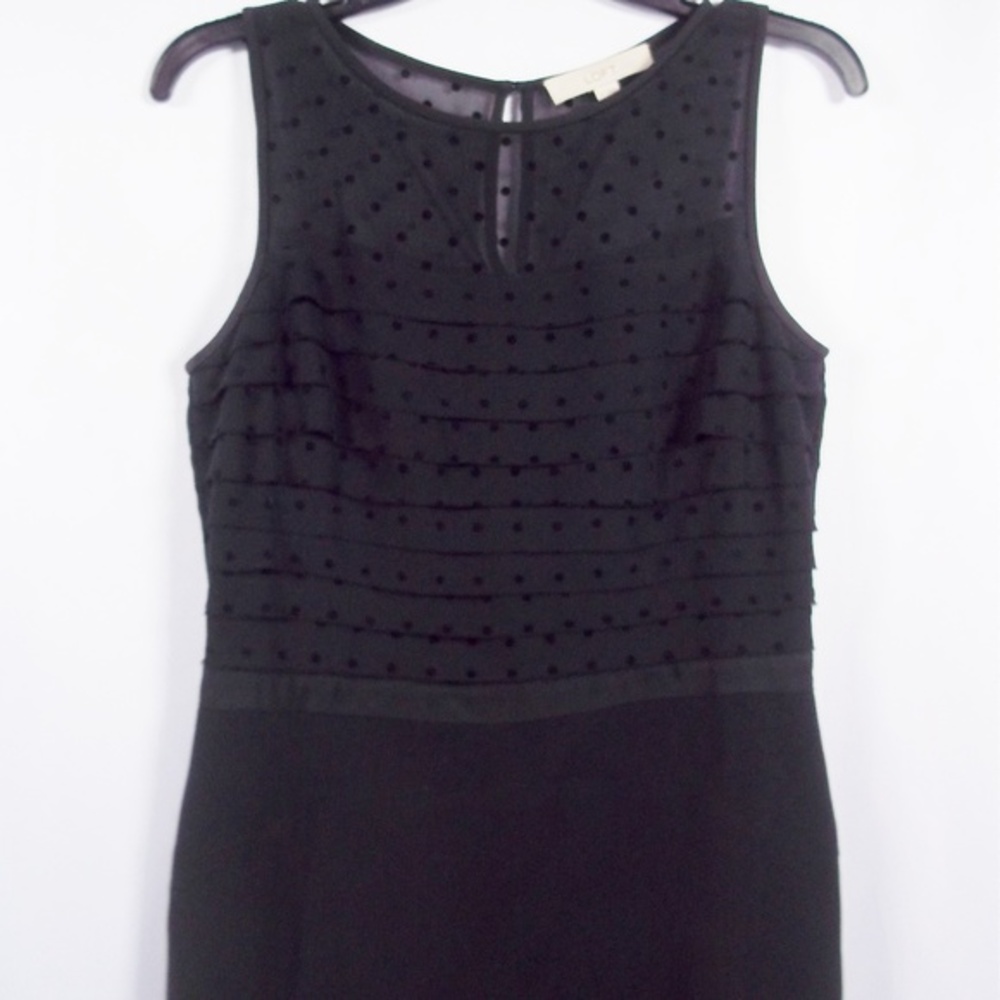 LOFT LBD Little Black Evening Dress Sleeveless